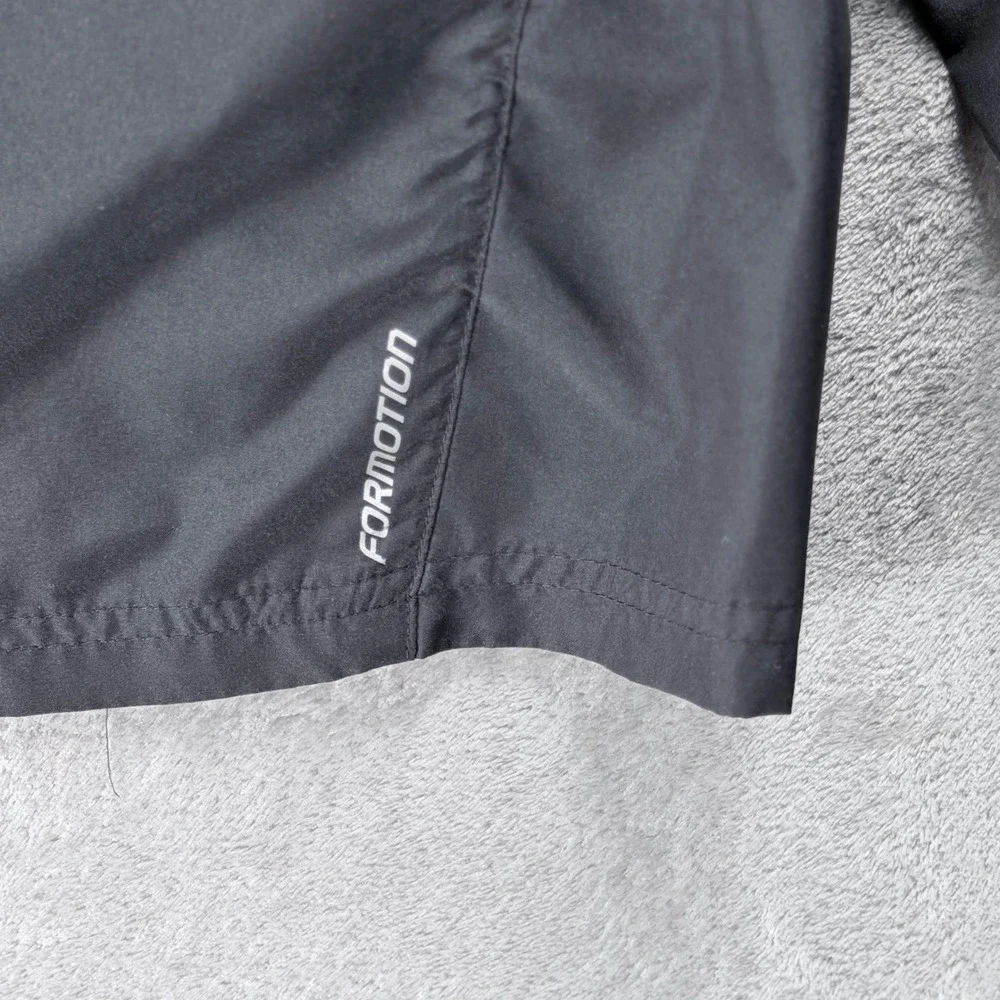 Adidas Response Windbreaker Jacket Mens Large Black Climaproof 3-Stripe Full Zip